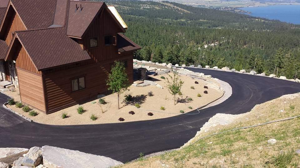 Newly laid Asphalt roads