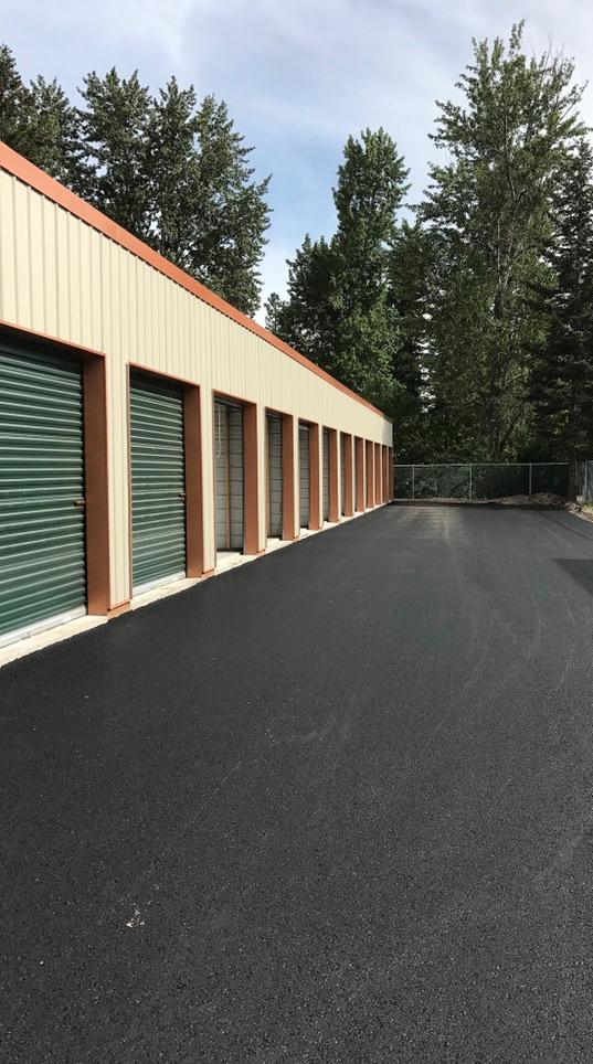 New Asphalt at Storage Units