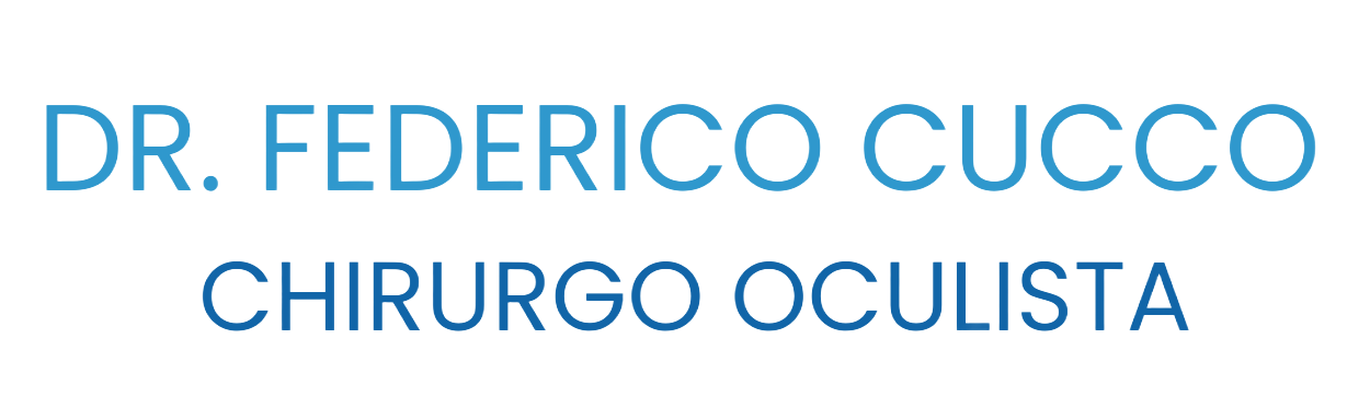 Text: DR. FEDERICO CUCC0, CHIRURGO OCULISTA, in blue letters.