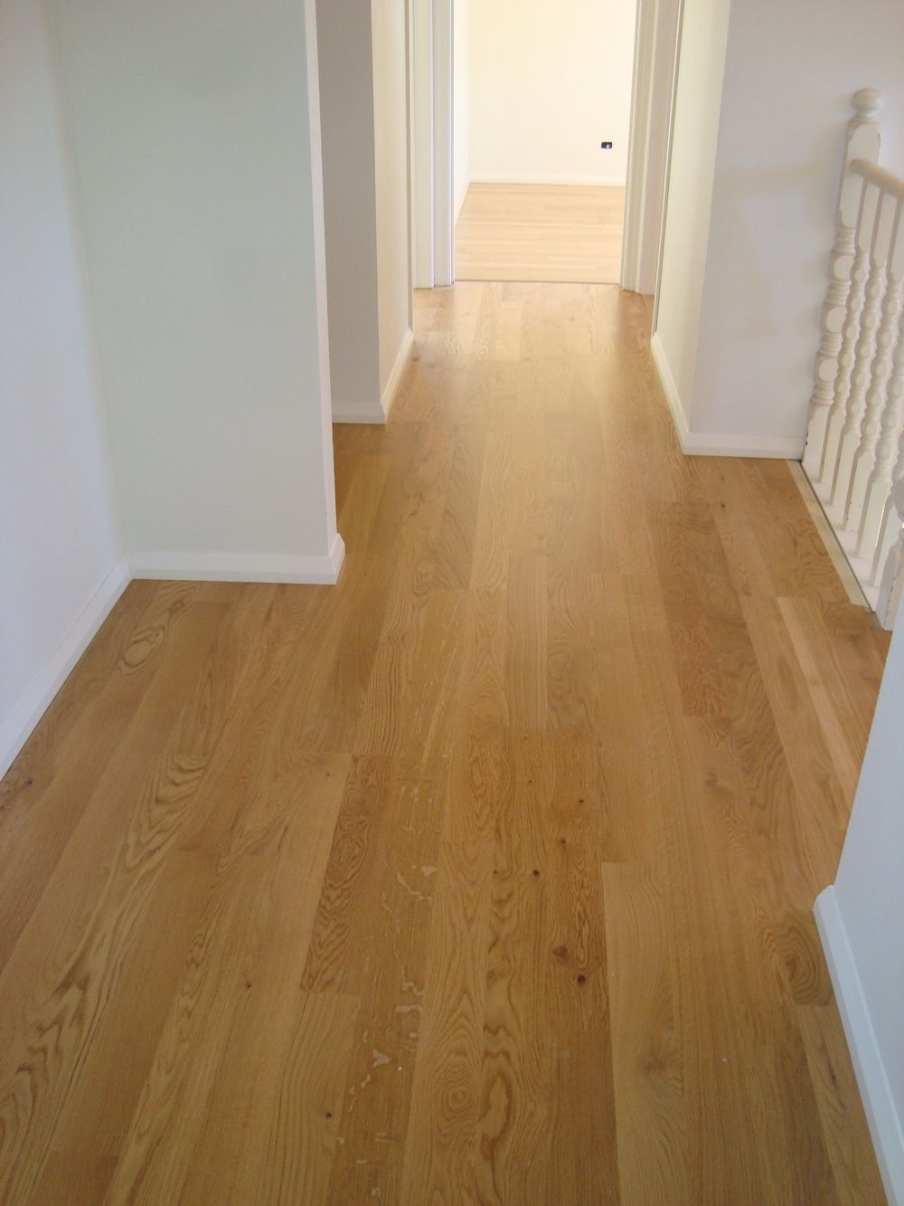 engineered flooring 1 strip, hallway 2
