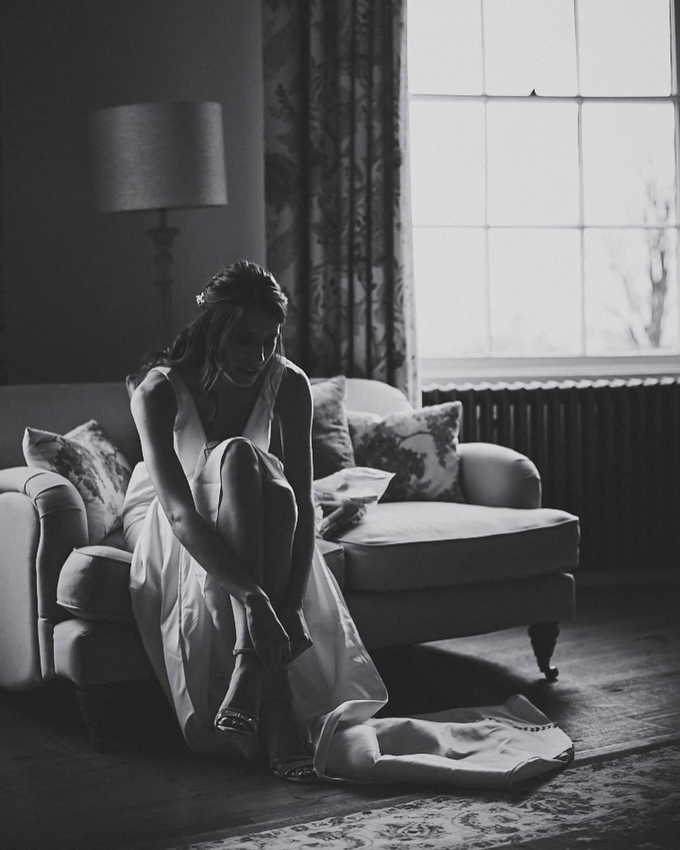 Bride getting ready
