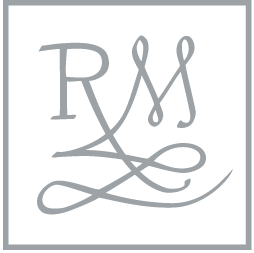 a logo with the letter r and m in a square .