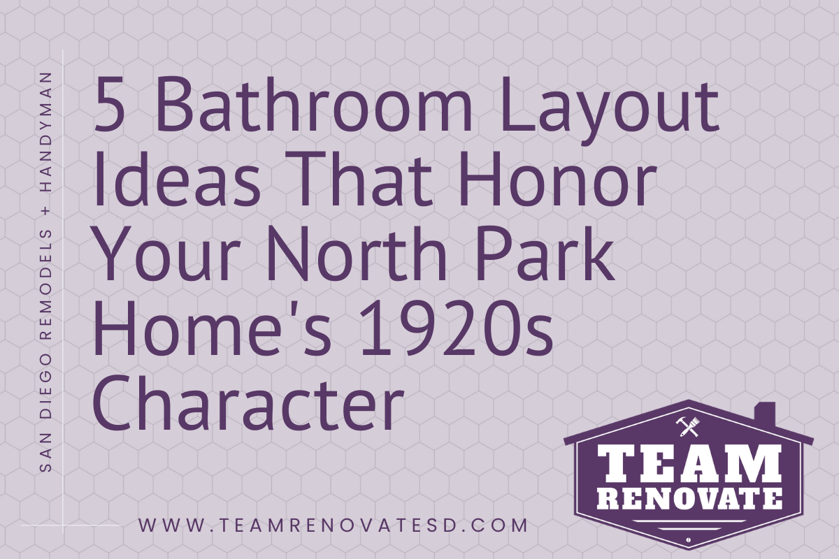 5 bathroom layout ideas that honor your north park home 's 1920s character