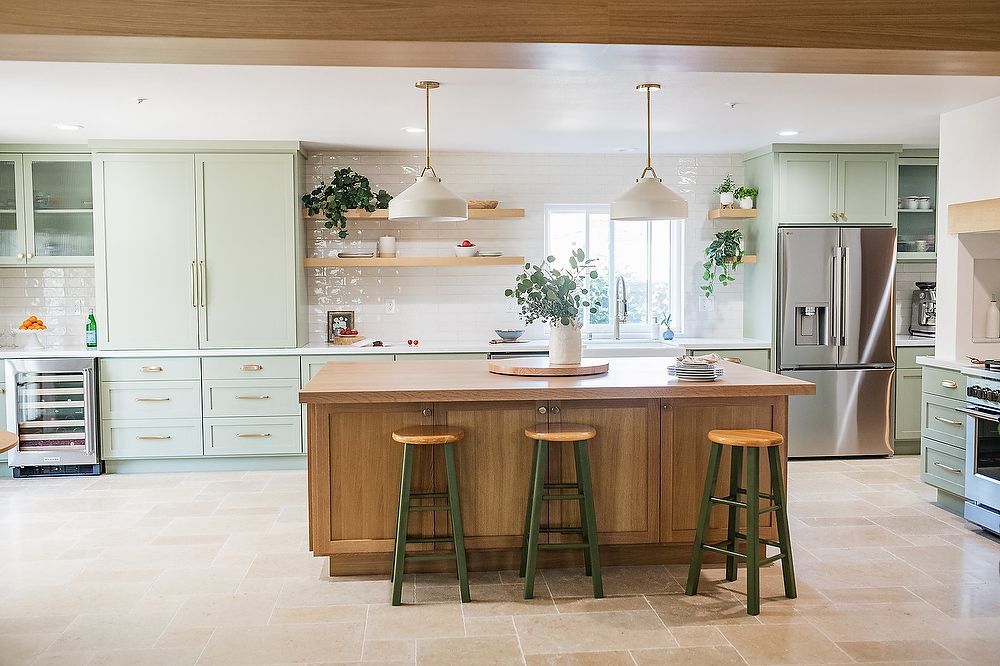 Full kitchen remodel in San Diego by Team Renovate . Kitchen island