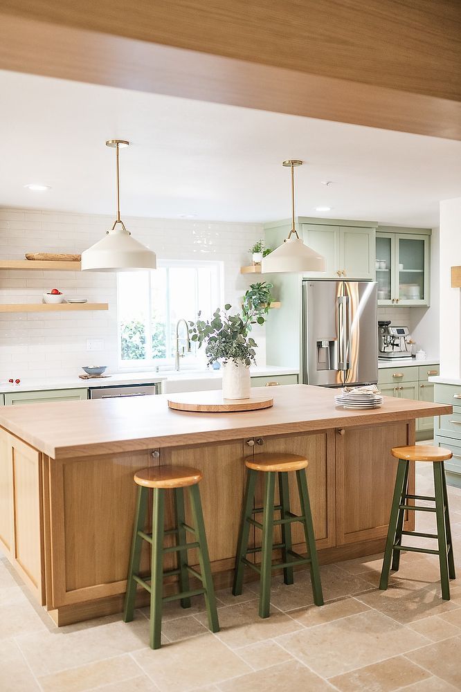 Full kitchen remodel in San Diego by Team Renovate . Kitchen island
