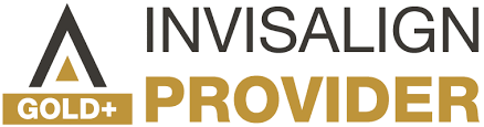 The logo for invisalign is a gold provider.