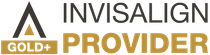 The logo for invisalign is a gold provider.