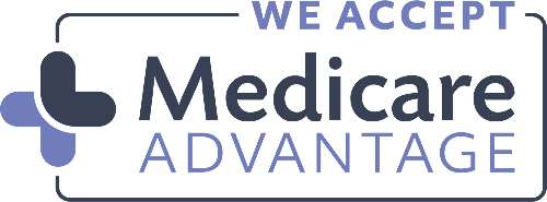 The logo for medicare advantage shows that they accept medicare advantage.