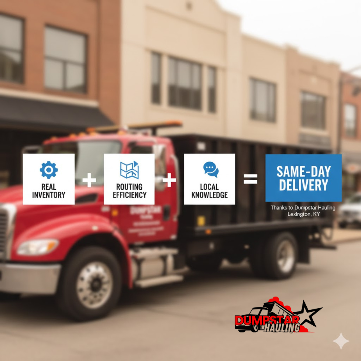 The strategy behind same-day dumpster delivery in Lexington, KY