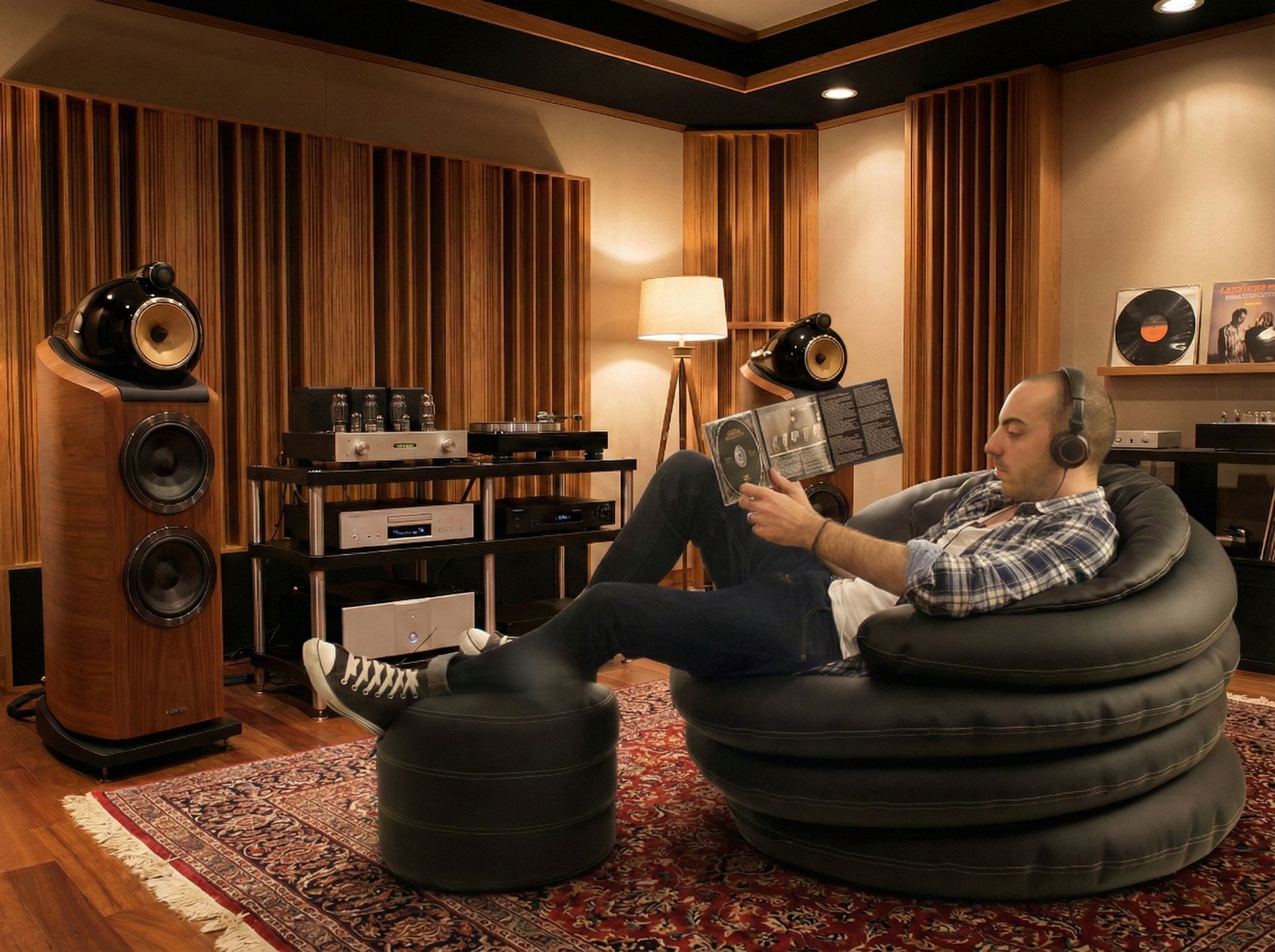 Poltrona sacco Olimpya ascolto musica