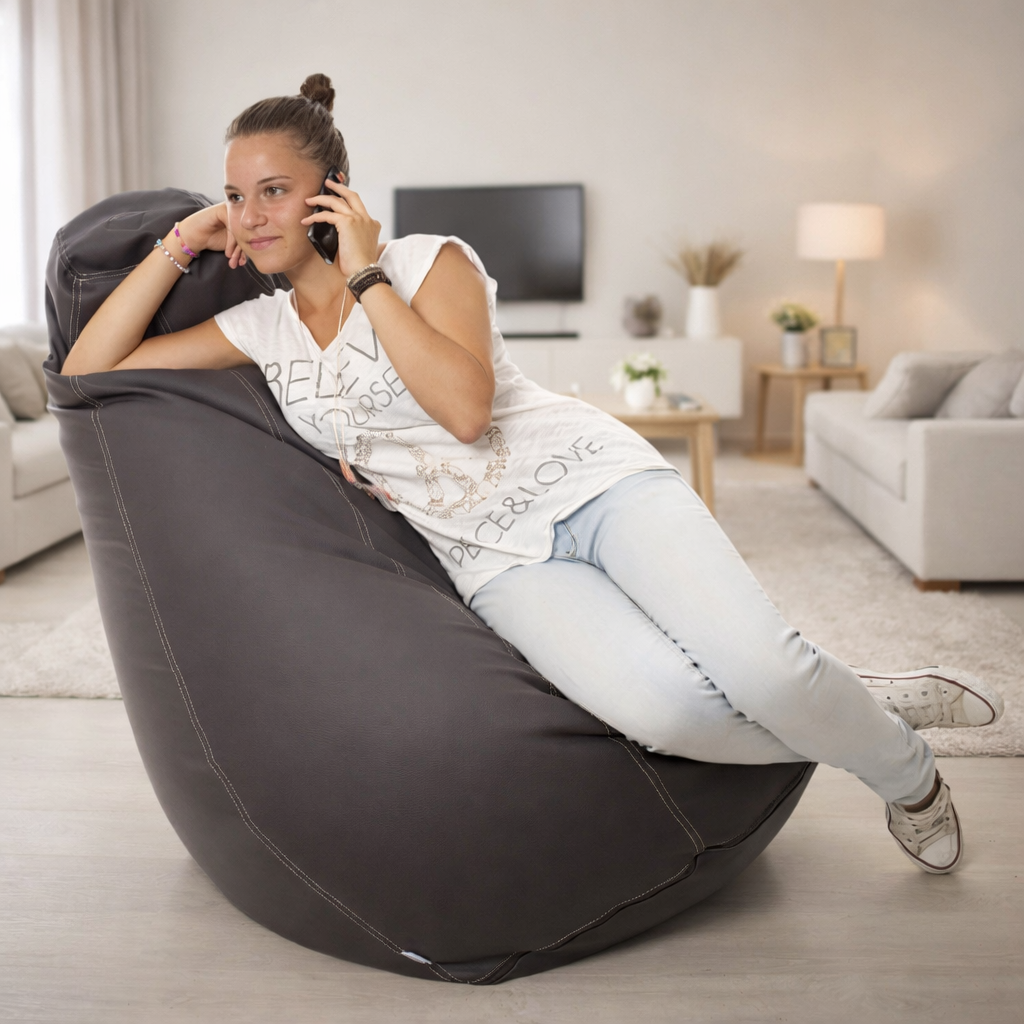 Poltrona sacco Goccia relax cellulare chiamata