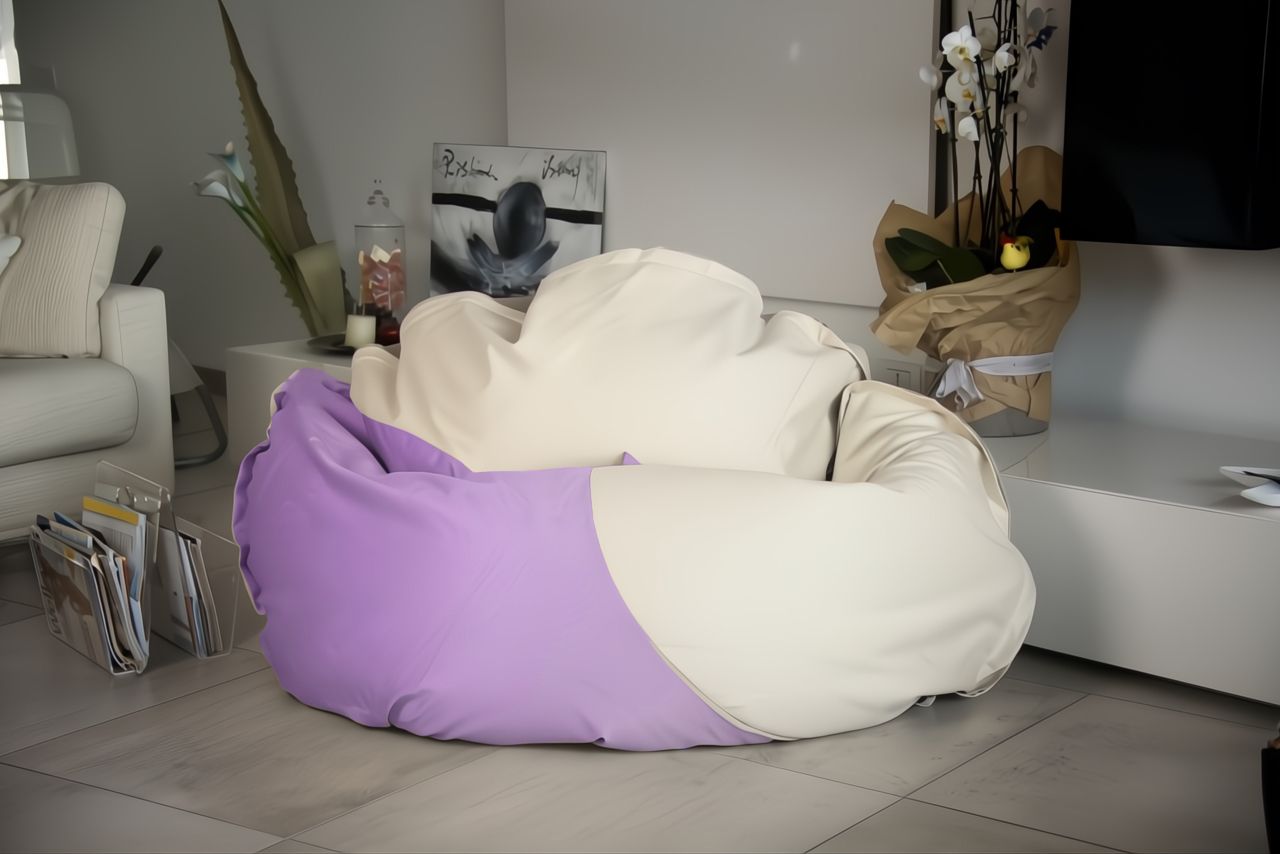 poltrona sacco nuvola interior design microfibra yin yang