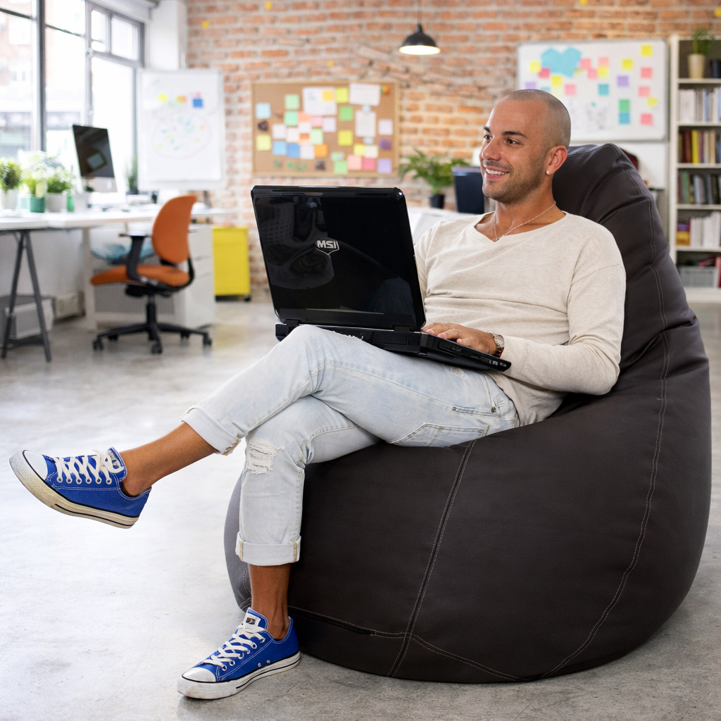 Poltrona sacco Goccia lavoro smart-working