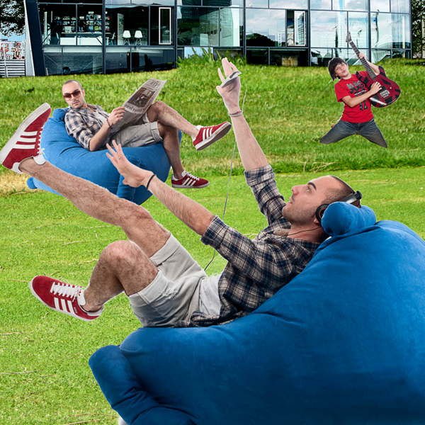 Poltrona sacco Carolina da interno microfibra