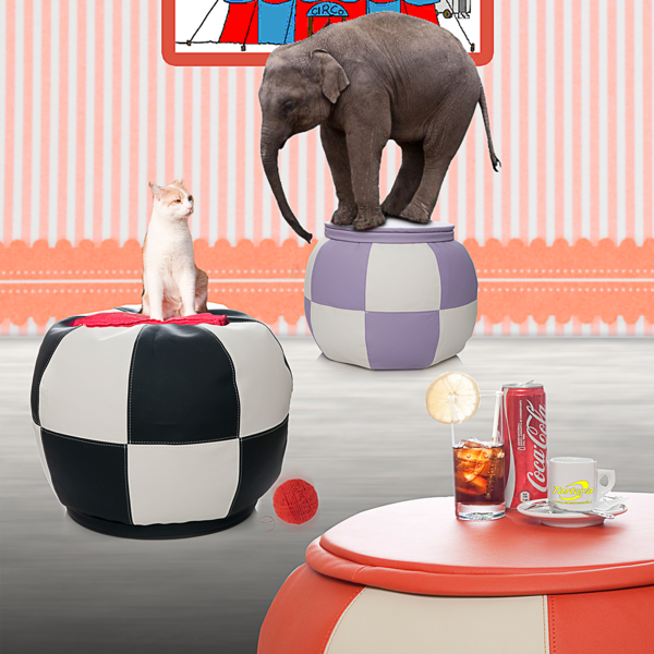 poltrona sacco tavolino pouf 