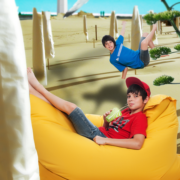 Poltrona sacco rettangolare Quasiquadro antimuffa