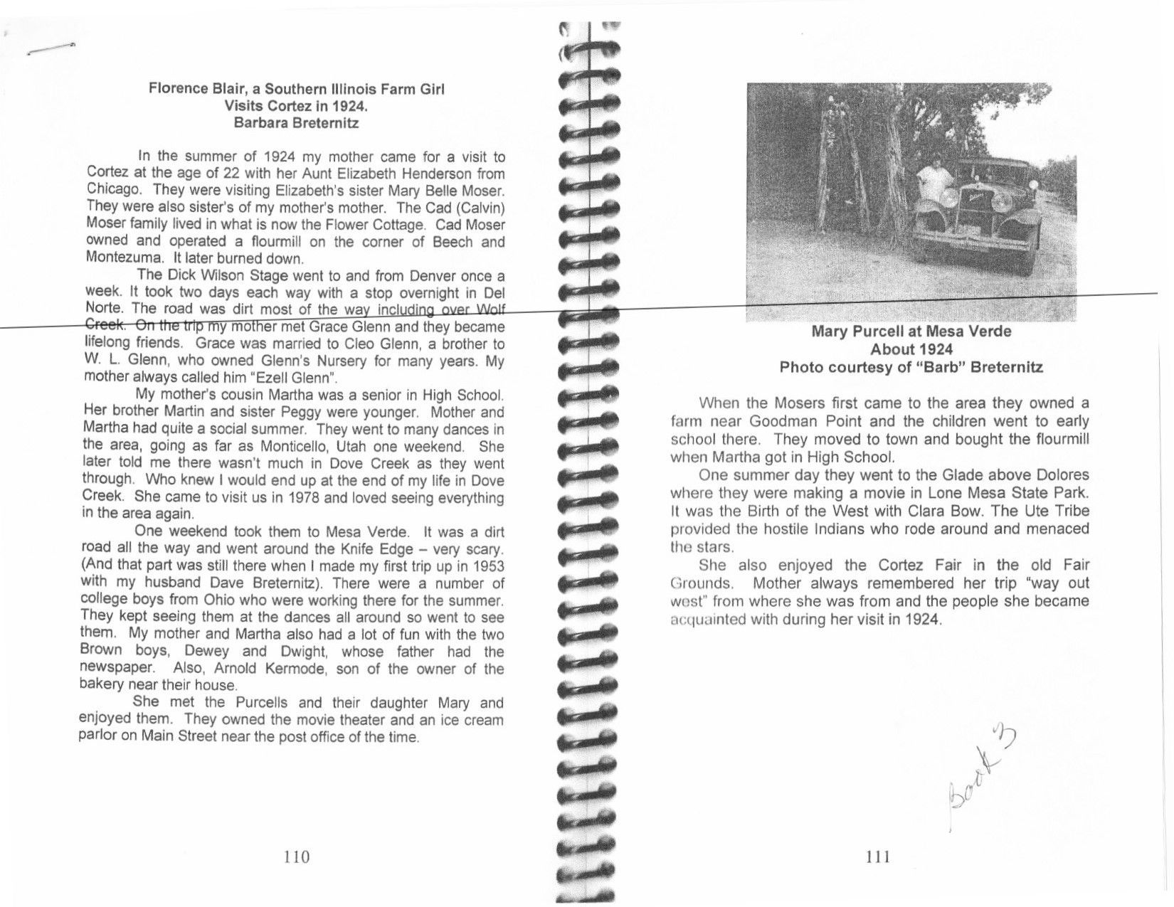 A book is open to a page with a picture on it.