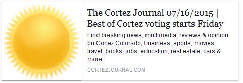 The cortez journal says that the best of cortez voting starts friday