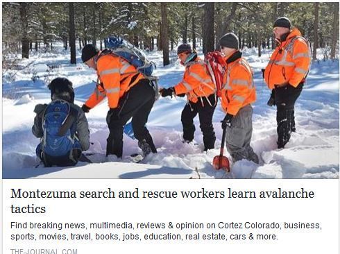 Montezuma search and rescue workers learn avalanche tactics