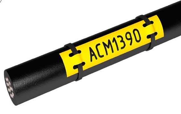 electrical tie-on cable label