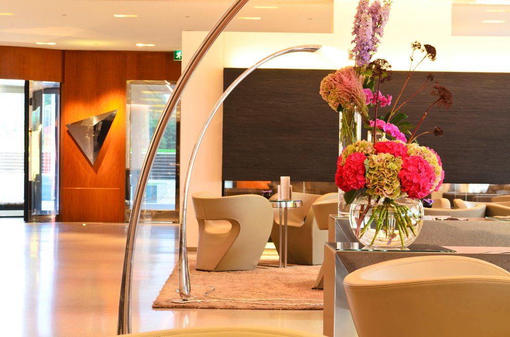 A Colorful Flowers In The Hotel Lobby — Bergenfield, New Jersey — Brodericks Flowers & Gifts Inc