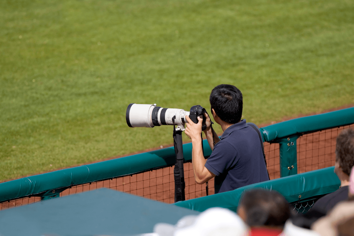 Photographer at a sports event