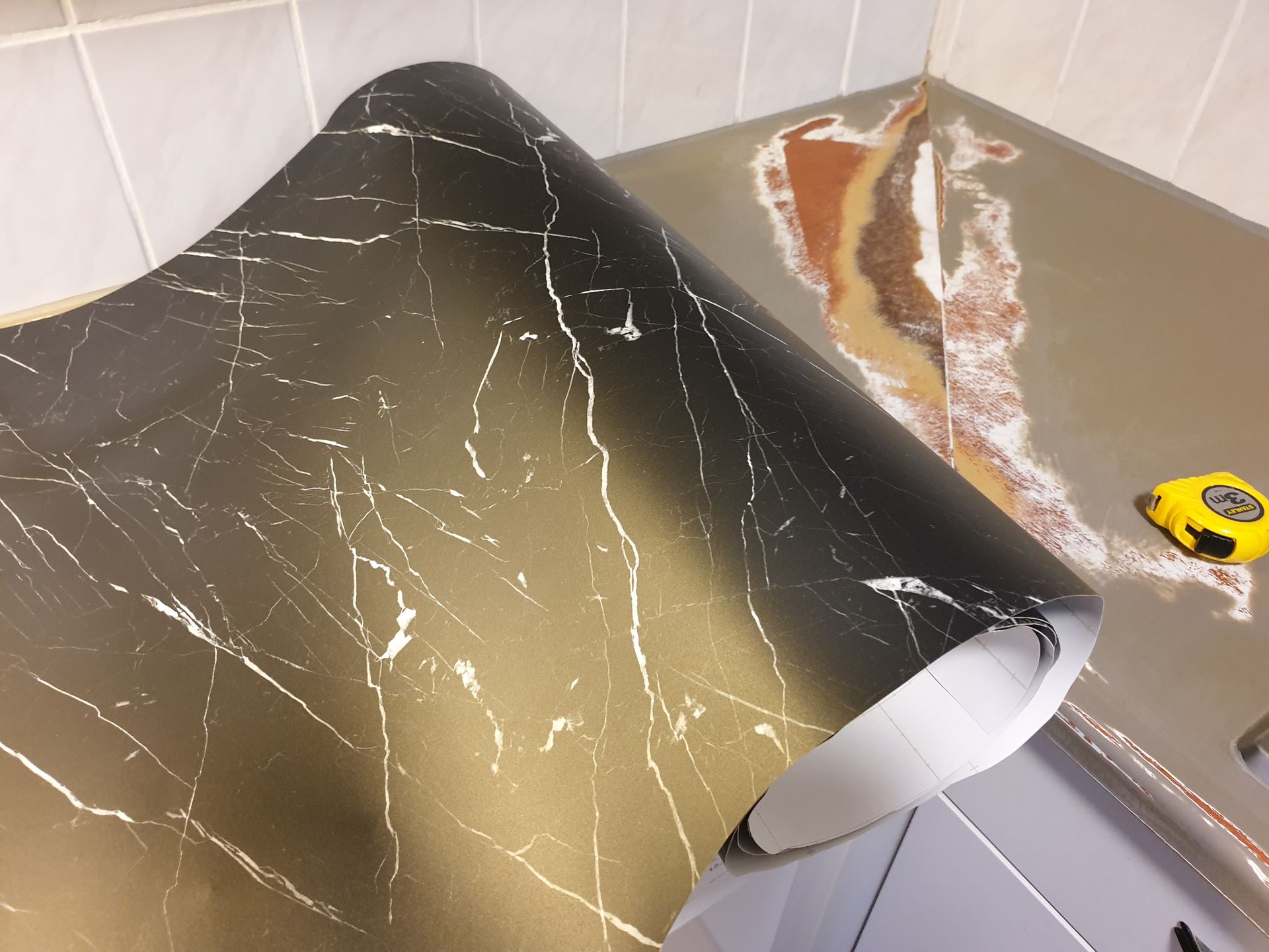 aanrechtblad wrappen