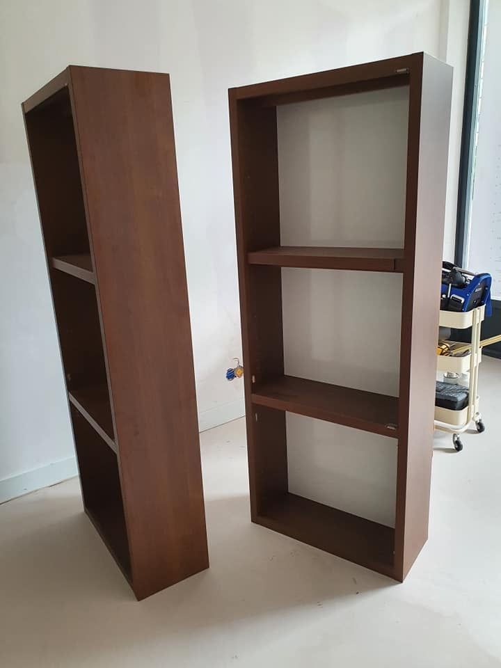 Boekenkasten wrappen