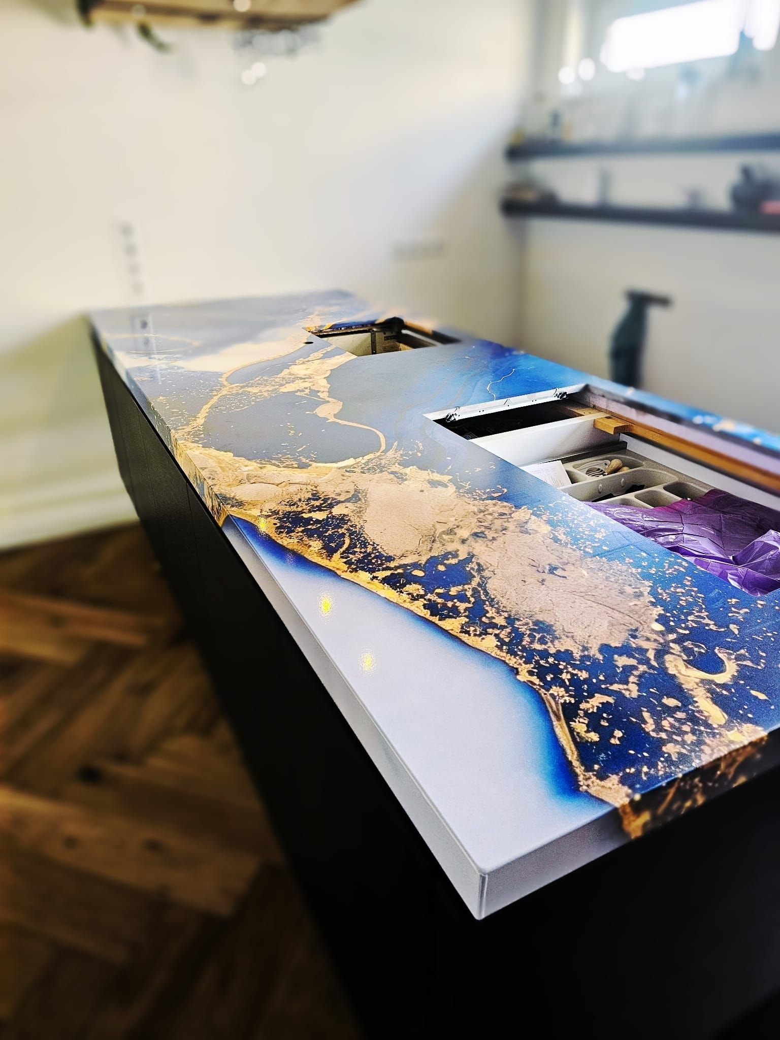 aanrechtblad wrappen custom made print