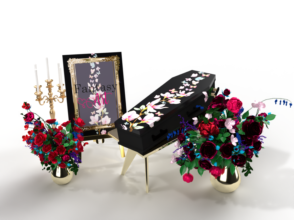 uitvaartkist vlinders