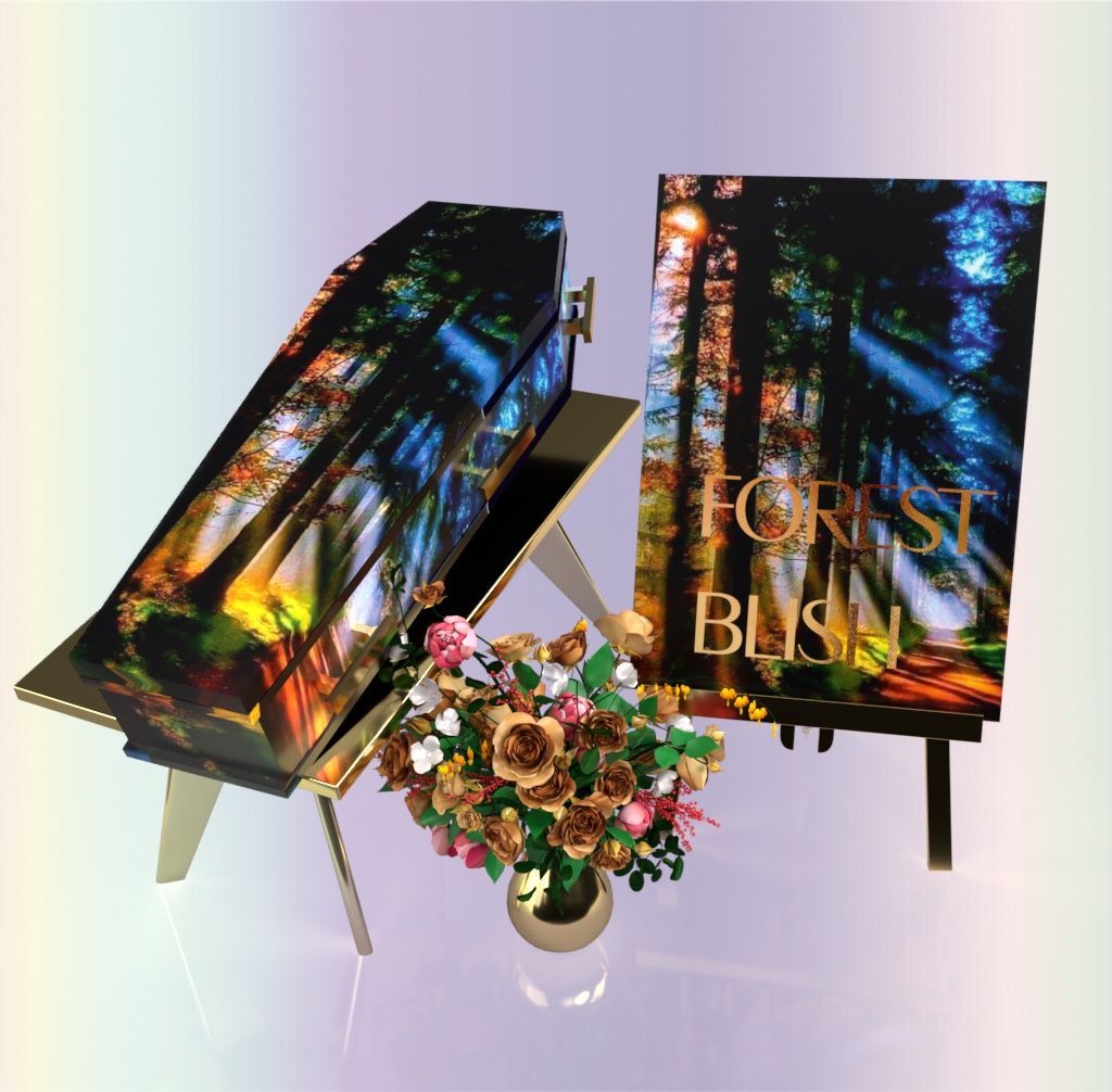 uitvaartkist wrappen herfst