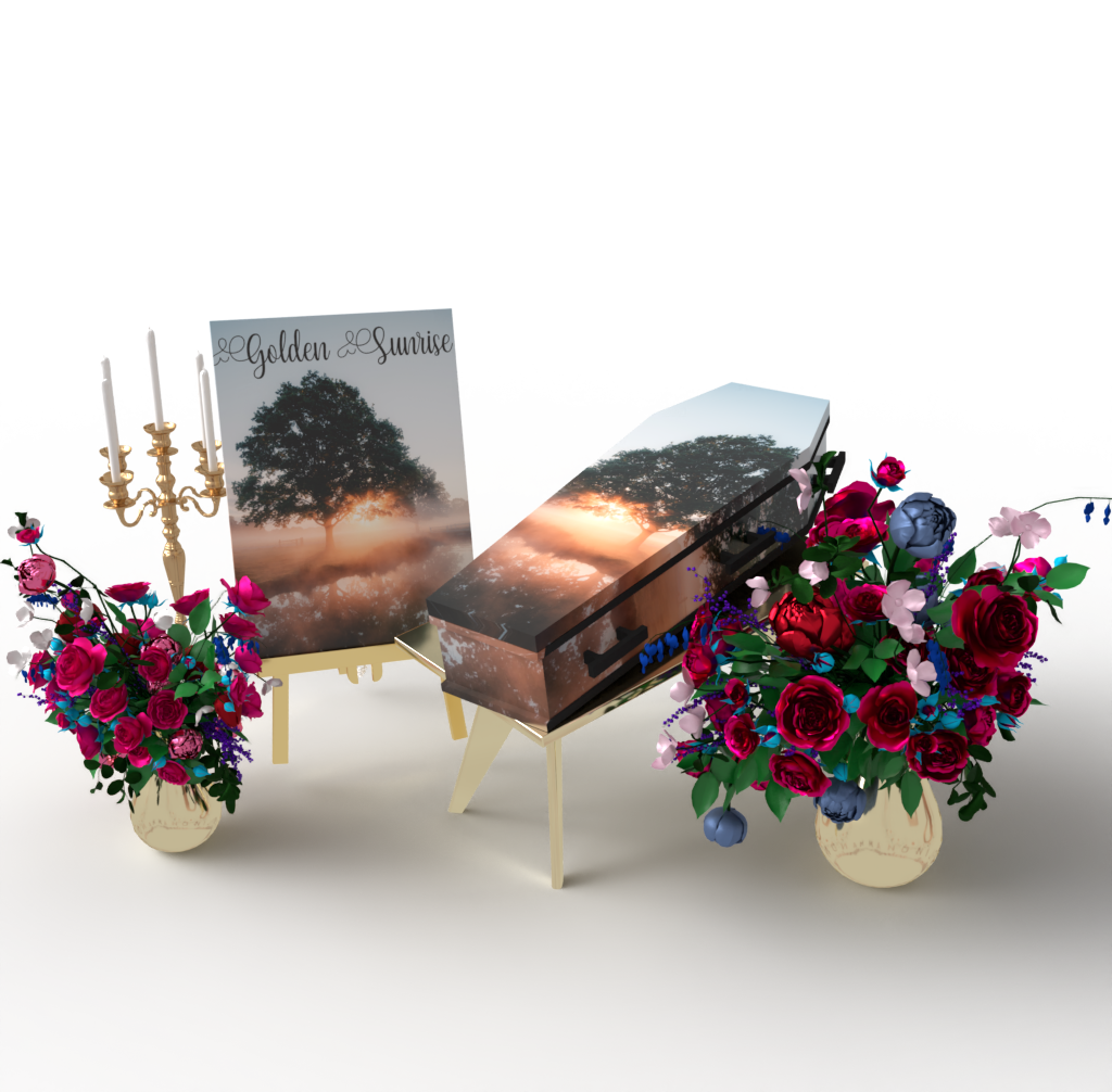 uitvaartkist uitzichten