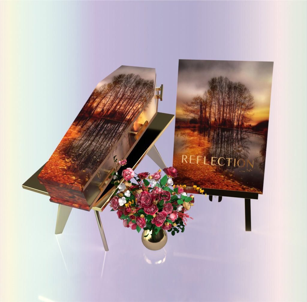 uitvaartkist wrappen herfst