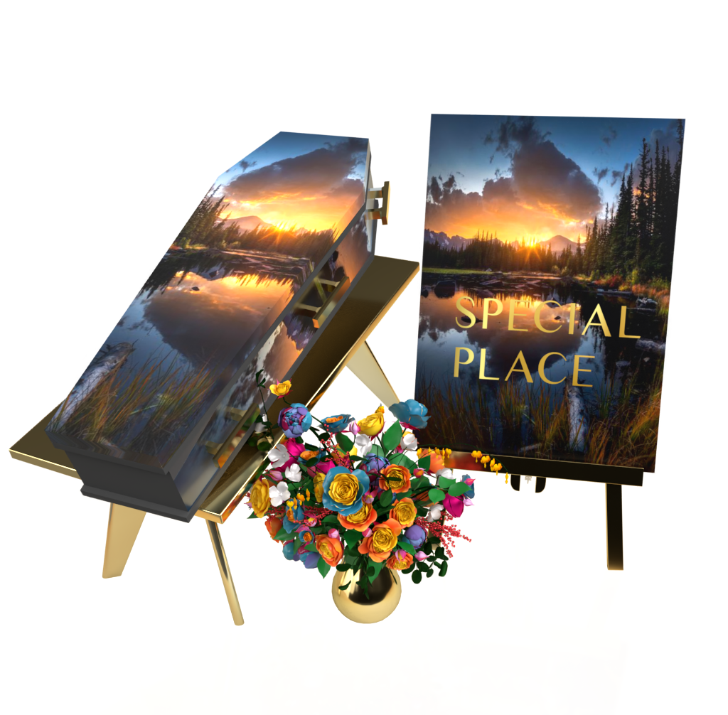 uitvaartkist uitzichten