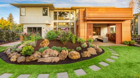 Landscape Contractors — Beautiful Home Frontyard Lawn — Louisville, KY