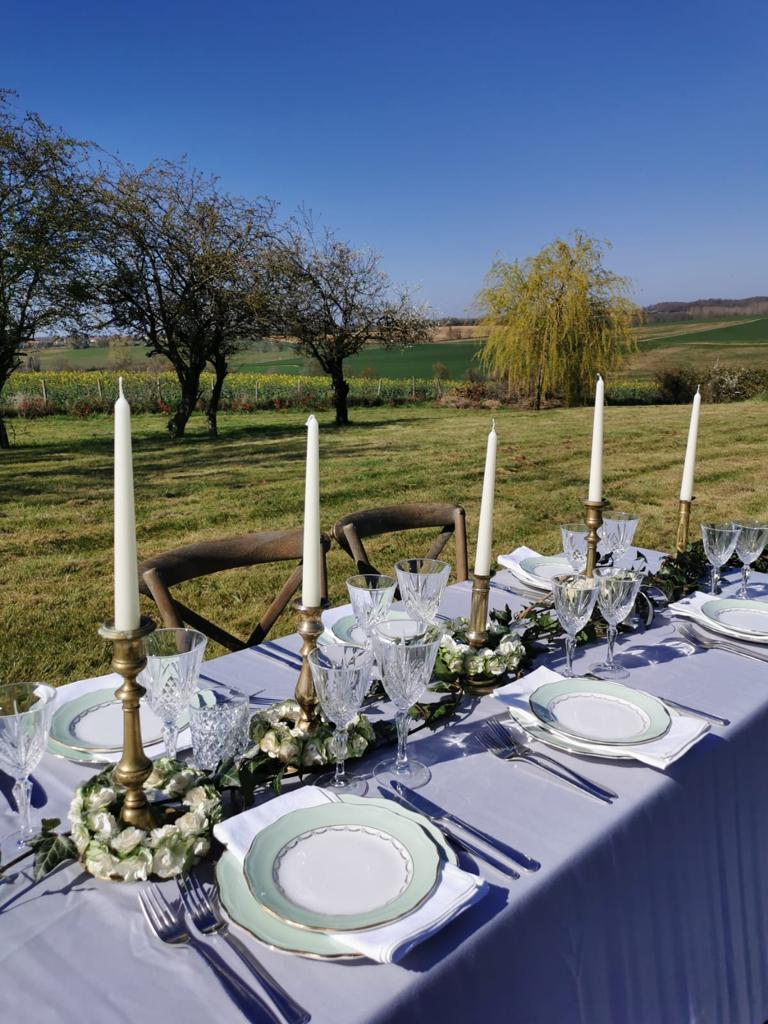 Table service for French wedding