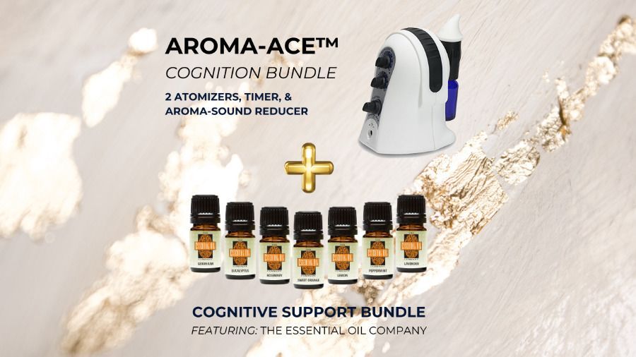 A bundle of aroma ace essential oils and a cognitive support bundle