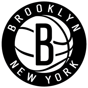 A black and white logo for the brooklyn nets
