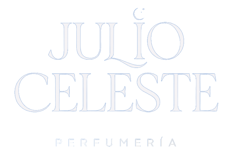 Logotipo de Fragrance World: fondo negro, borde dorado y decorativo alrededor del texto y las letras 