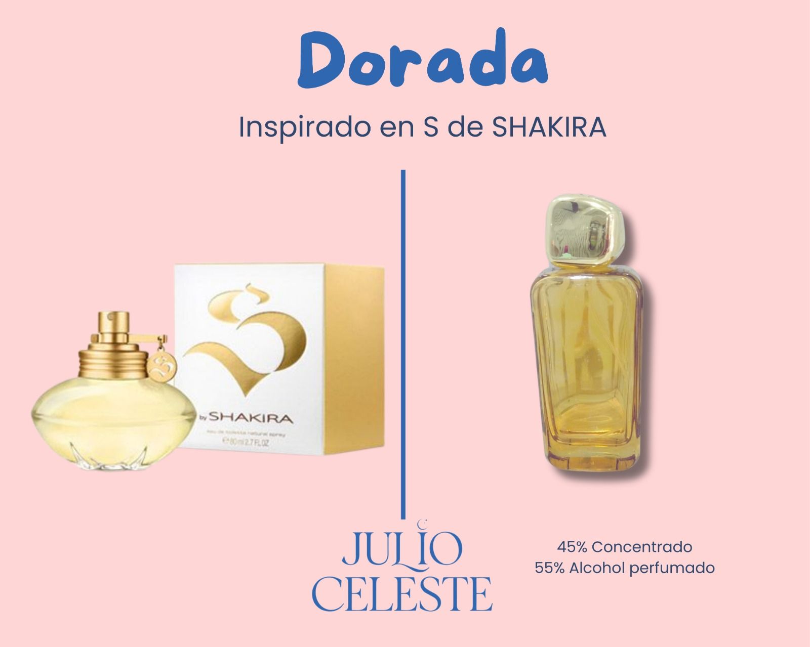 Dorada inspirado en S de SHAKIRA