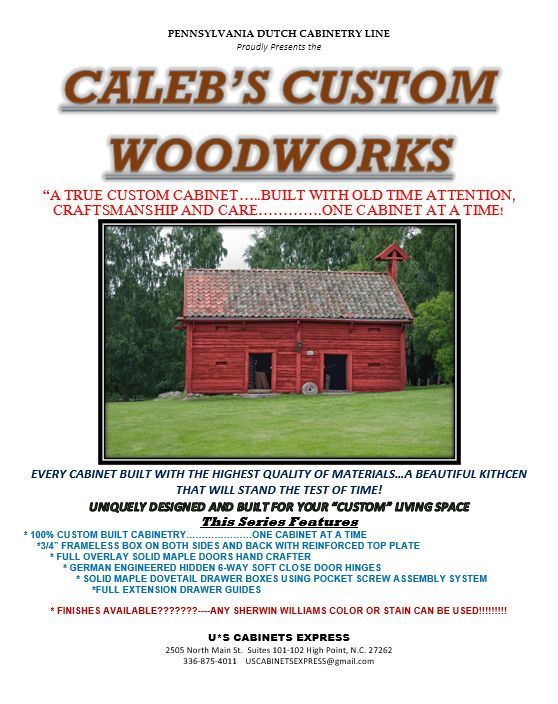 Caleb's Custom Woodworks Info