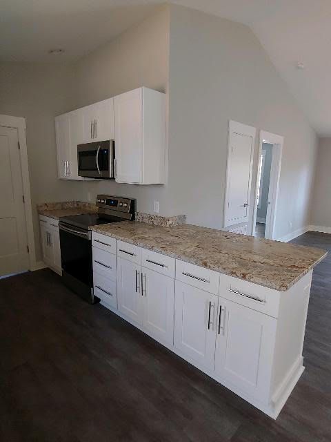 White Cabinet with Appliance