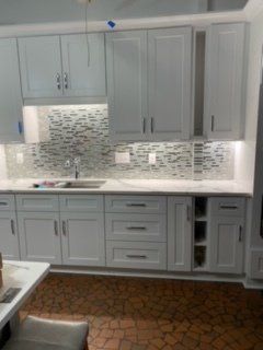 Kitchen with Custom Tiles