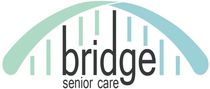 Bridge Senior Care logo: Green and blue arches over 
