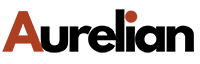 The word aurelian is written in red and black on a white background.