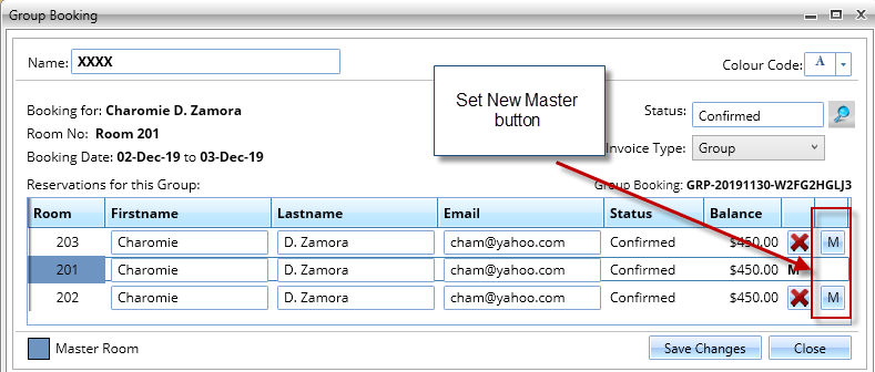 A computer screen shows a set new master icon