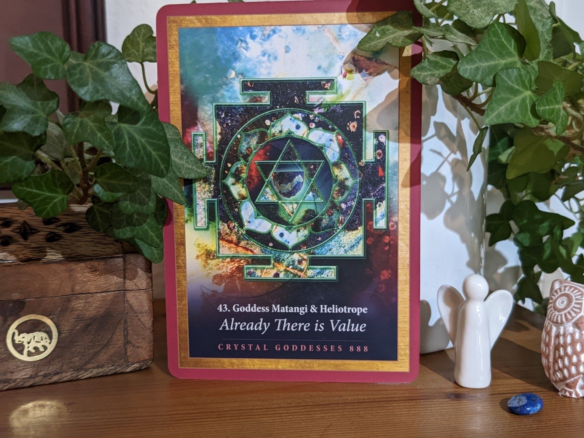 Crystal Mandala Oracle Reading by Sue Cartwright, Spiral Leaf