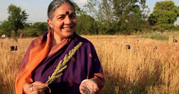 Vandana Shiva, an environmentalist in India and an award-winning author.