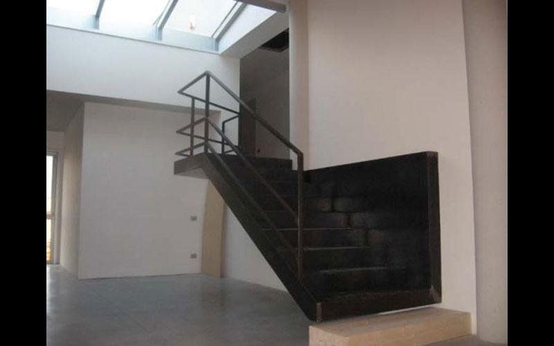 Rampa scala e protezione in ferro - finitura grezza