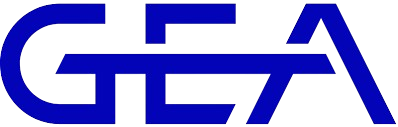 Blue GEA logo.